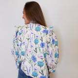 3/4 Sleeve Floral Blouse