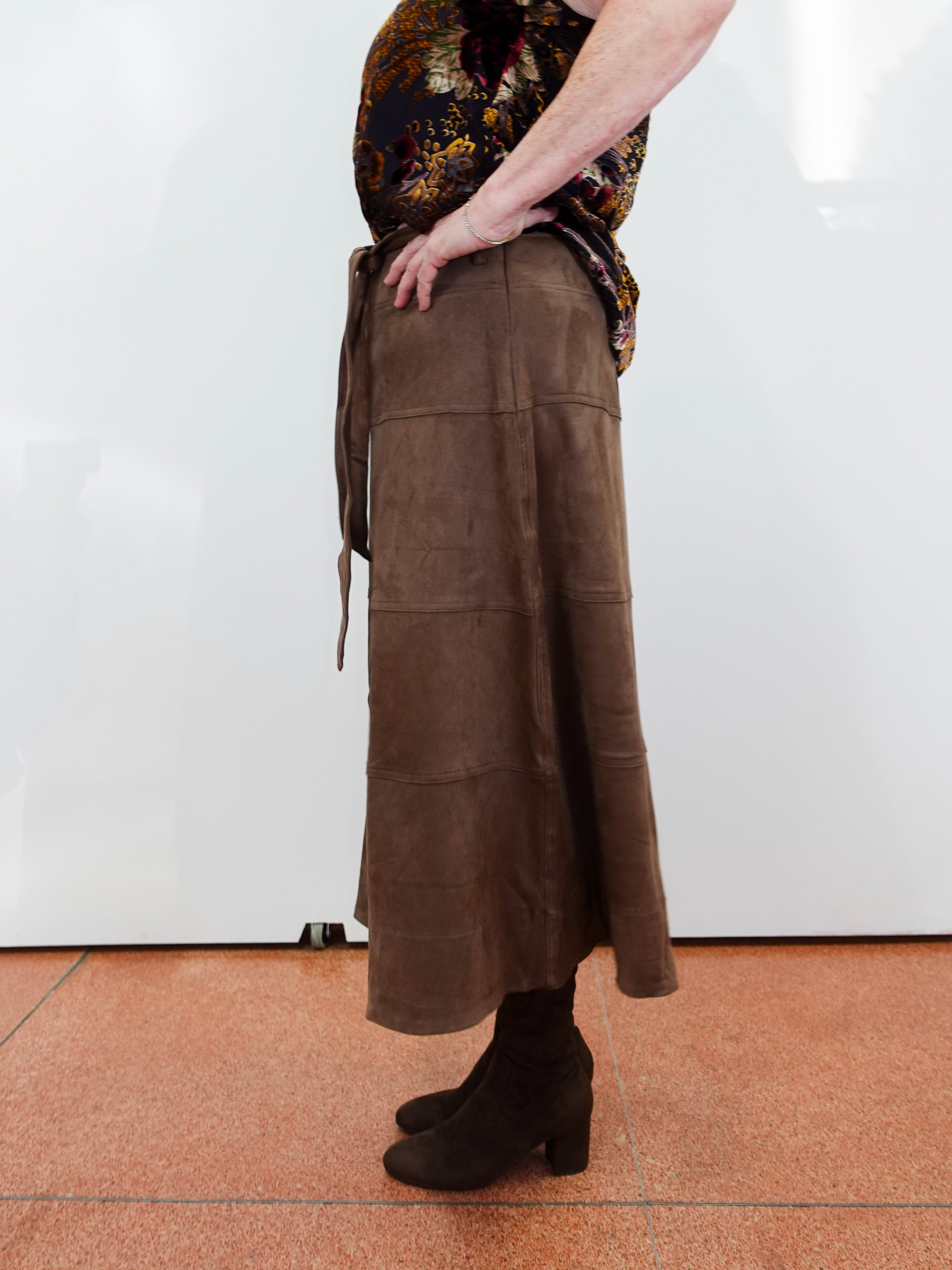 Vegan Suede Skirt - TresChicTexas