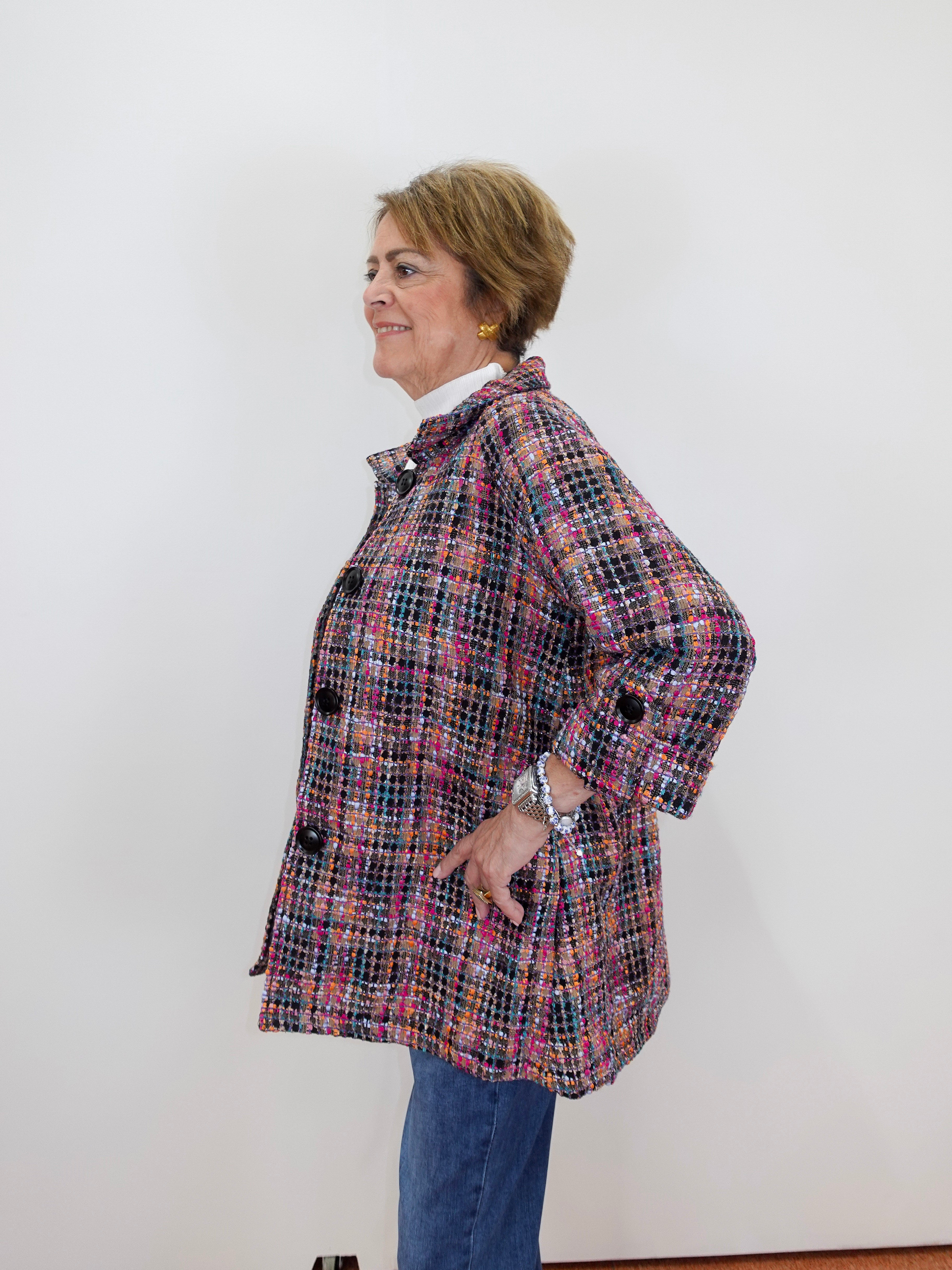 Confetti Tweed Swing Jacket - TresChicTexas