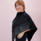 Embellished Sparkle Poncho