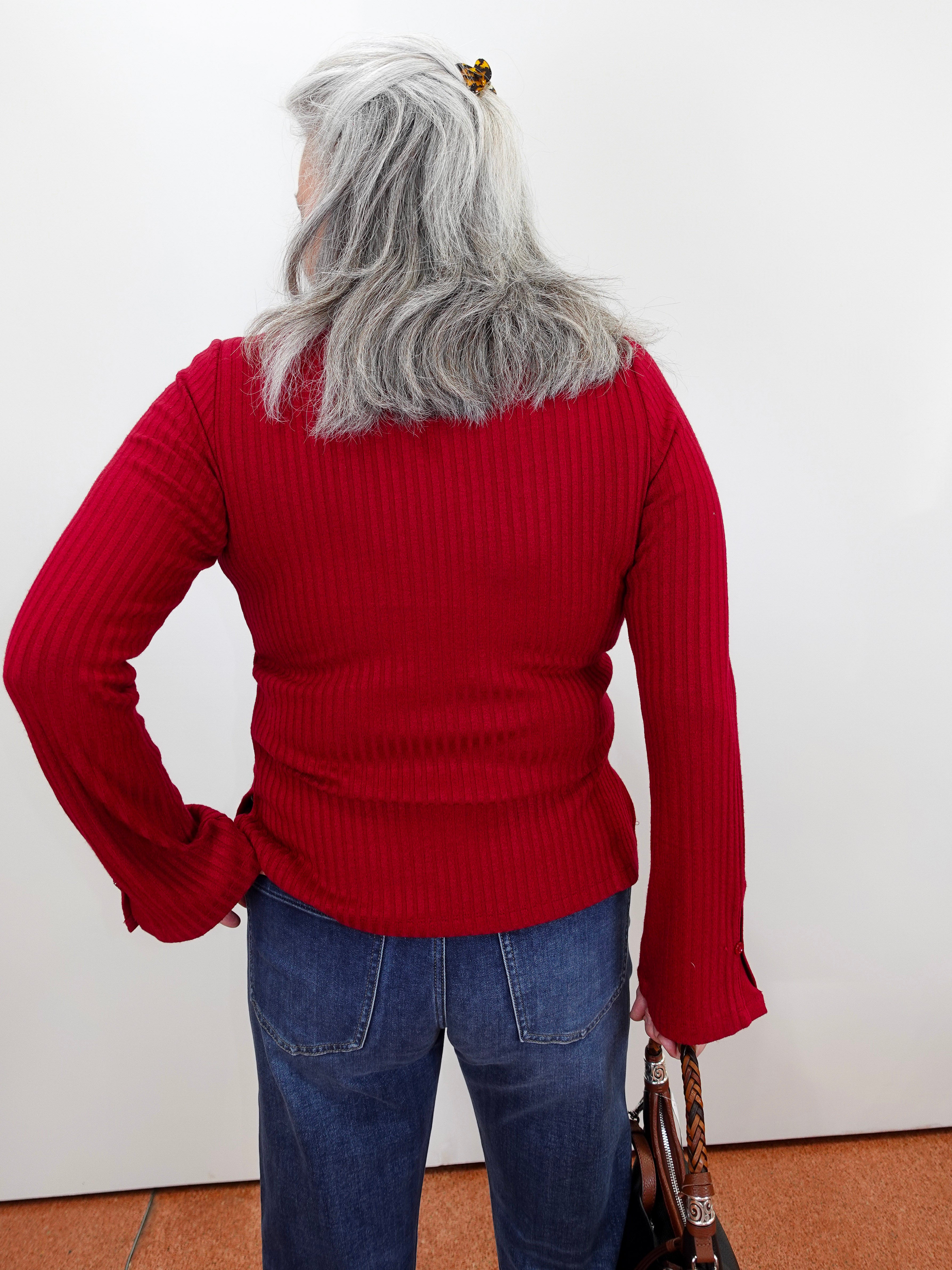 L/S Scoop Neck Knit Top - TresChicTexas