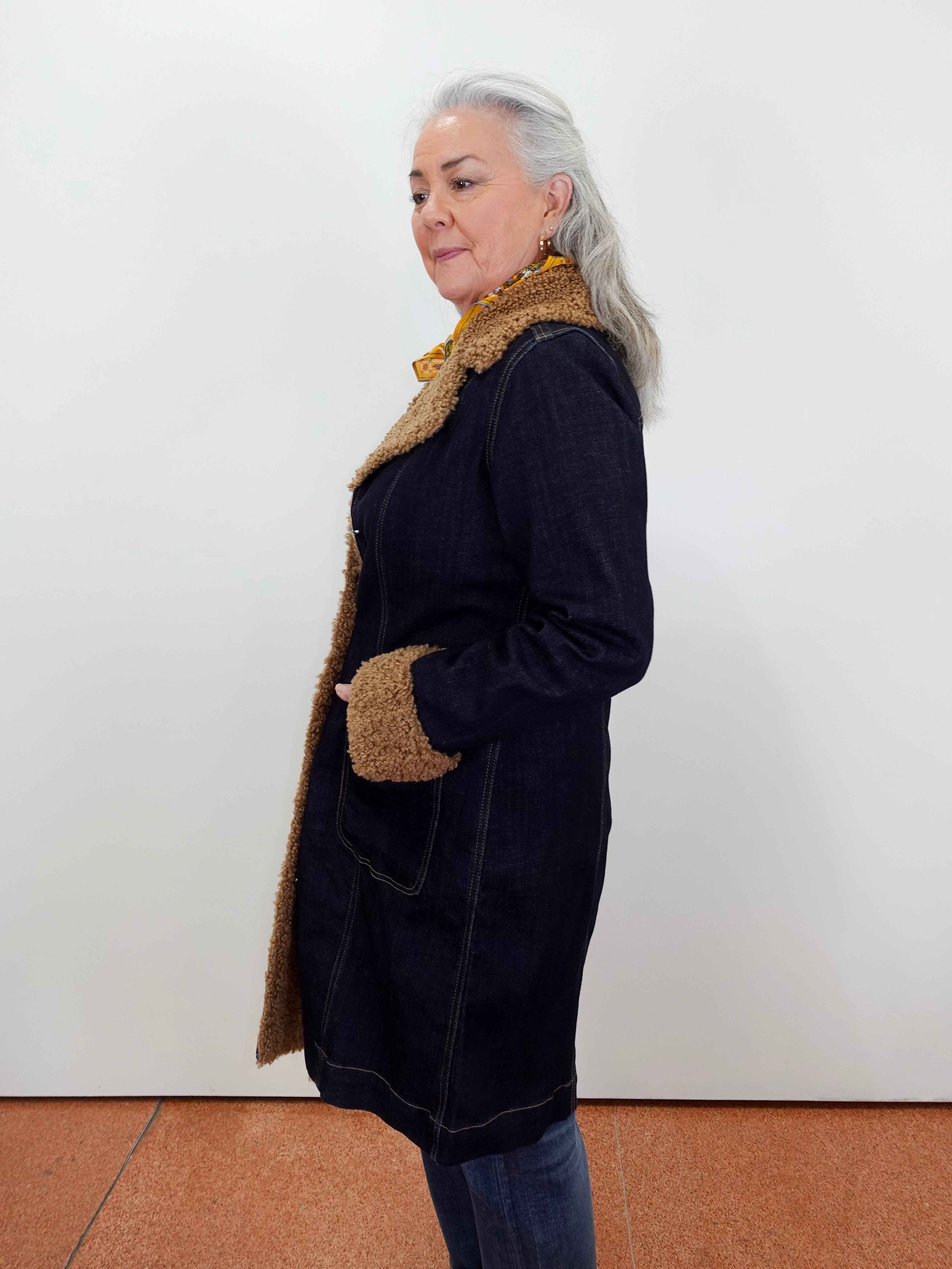 Sherpa Trimmed 38" Jacket - TresChicTexas