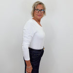 Soft Terry Scoop Neck L/S Top - TresChicTexas