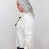L/S Button Front Blouse