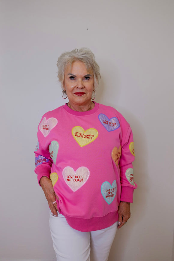 CORINTHIANS CANDY HEART SWEATSHIRT