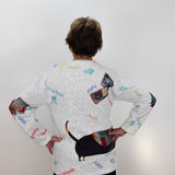 Patches V-Neck Top