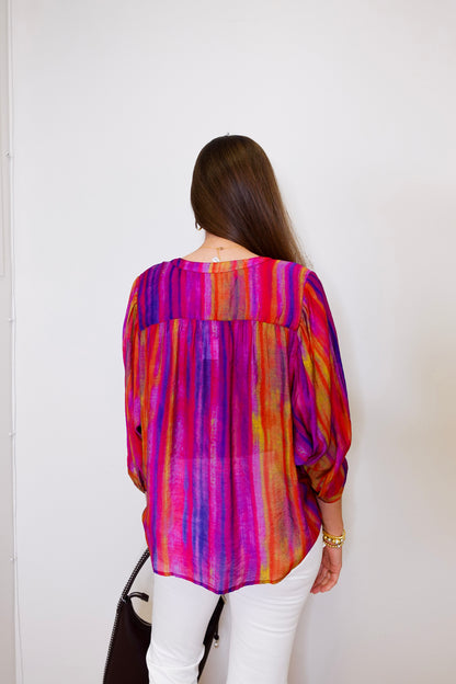 Flowy Dolman Sleeve Blouse
