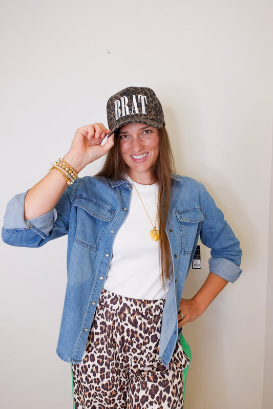 Brat Leopard Cap