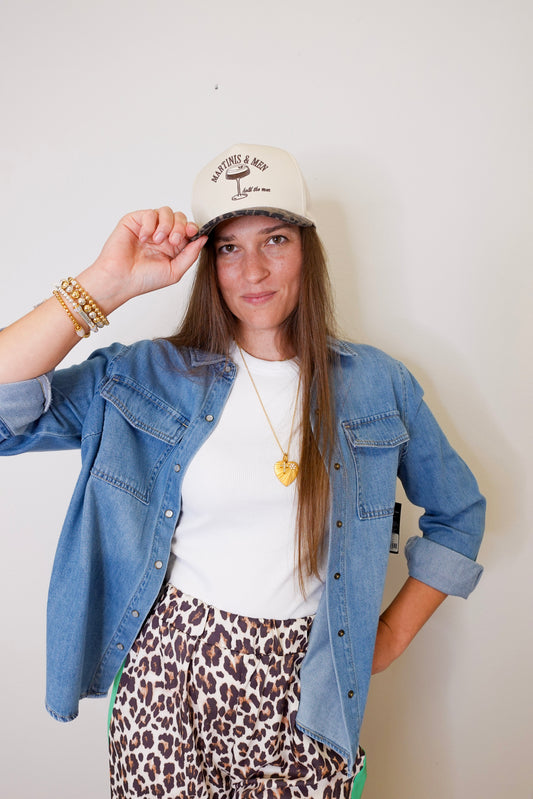 Martinis And Men Cap