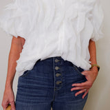 GIA CROP FLARE W/ EXPOSED BUTTON