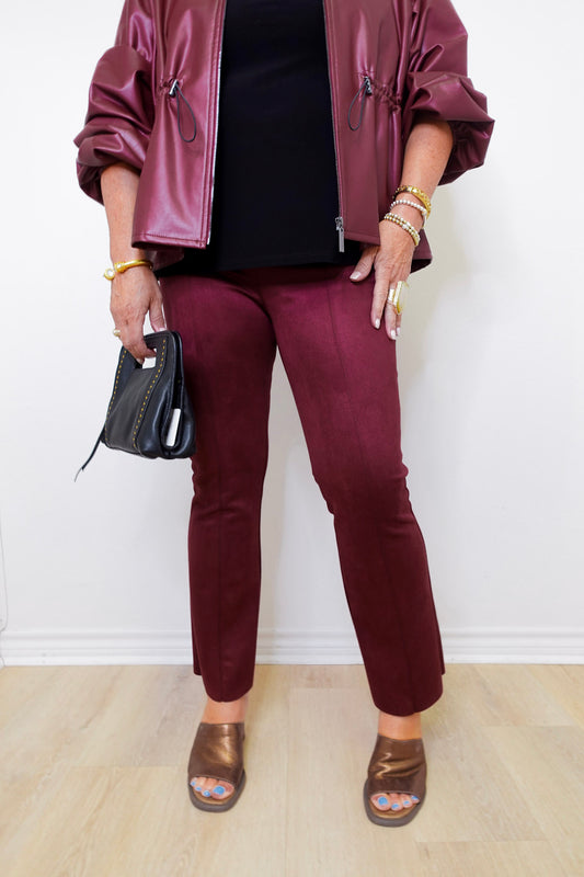 Scuba Suede Flare Pant