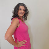 V-NECK TANK TOP W/SIDE OPEN