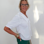 Areli Short Sleeve Blouse - TresChicTexas