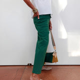 Emerald Wide Leg Crop Pant - TresChicTexas