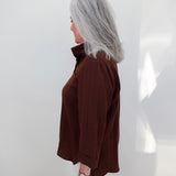 3/4 Sleeve Button Down Blouse - TresChicTexas