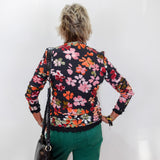 3/4 Sleeve Mock Neck Top