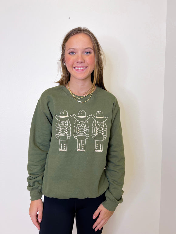 COWBOY NUTCRACKER CREWNECK SWEATSHIRT