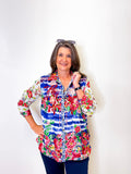 EMB. BUTTON FRONT TUNIC