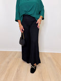 TEXTURED WIDE LEG PANT