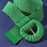 Halfmoon Straw Stretch Belt