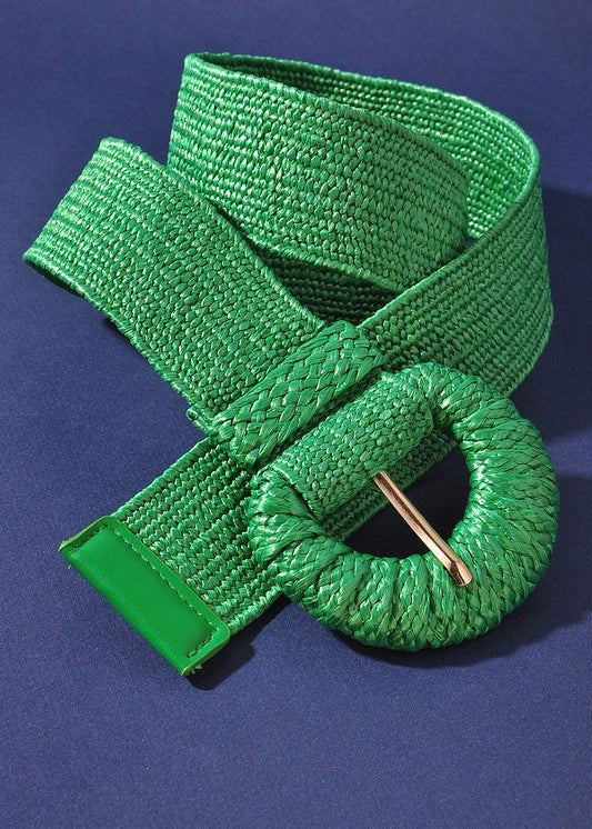 Halfmoon Straw Stretch Belt