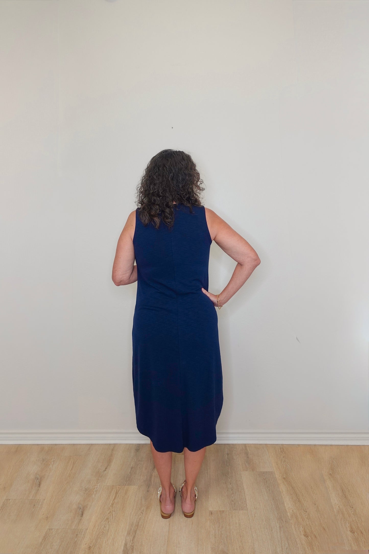 V-NECK TANK DRESS