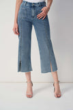 HIGH WAISTED CROPPED TROUSER JEAN