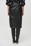 LEATHERETTE PULL-ON PENCIL SKIRT