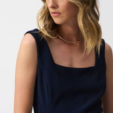 SLEEVELESS SHEATH DRESS