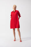 BUTTON FRONT SHIRT DRESS