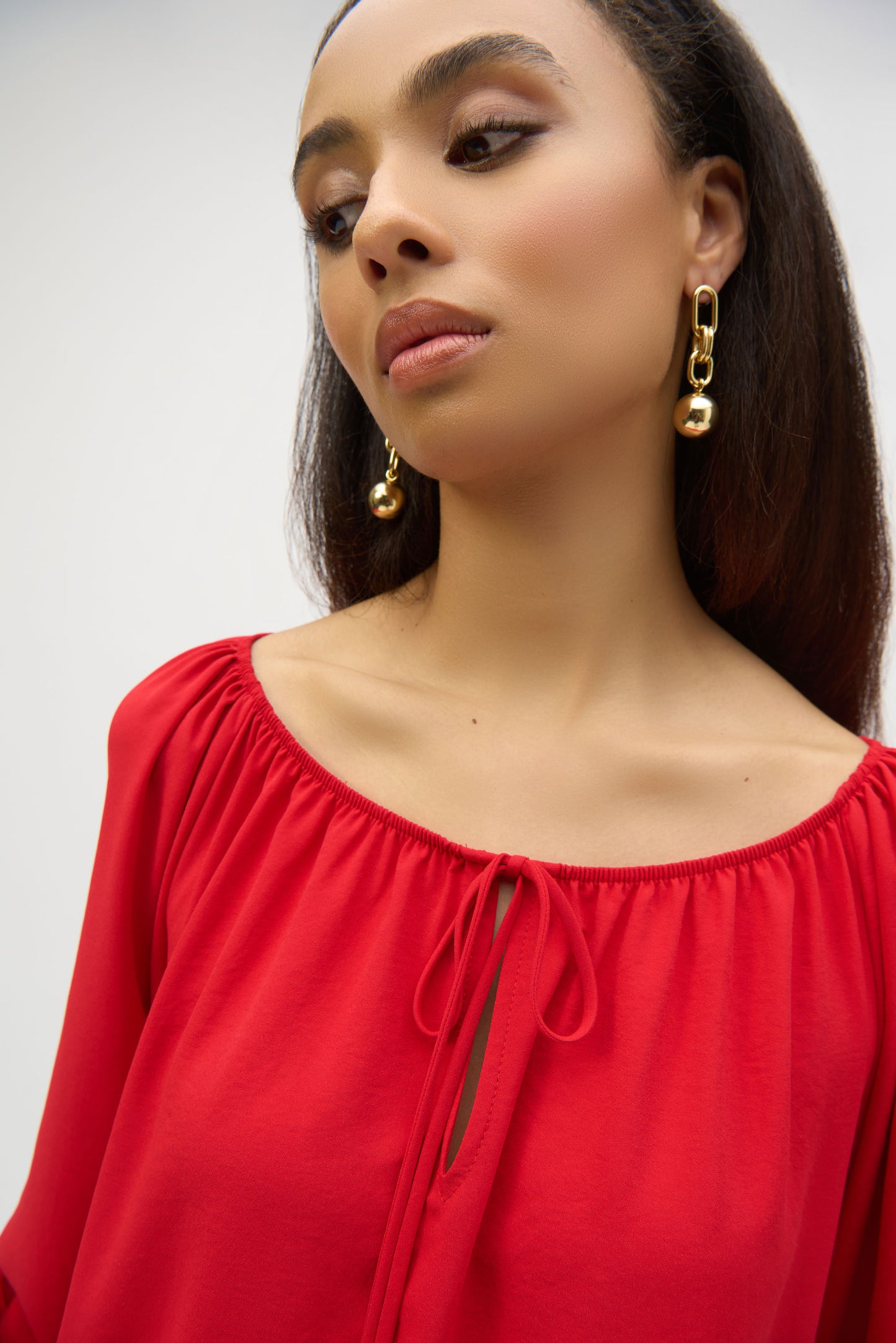 Off Shoulder Puff Sleeve Pullover Blouse