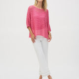 OPEN KNIT SWEATER & CAMI SET