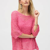 OPEN KNIT SWEATER & CAMI SET