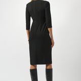 V-Neck Ruched Wrap Dress