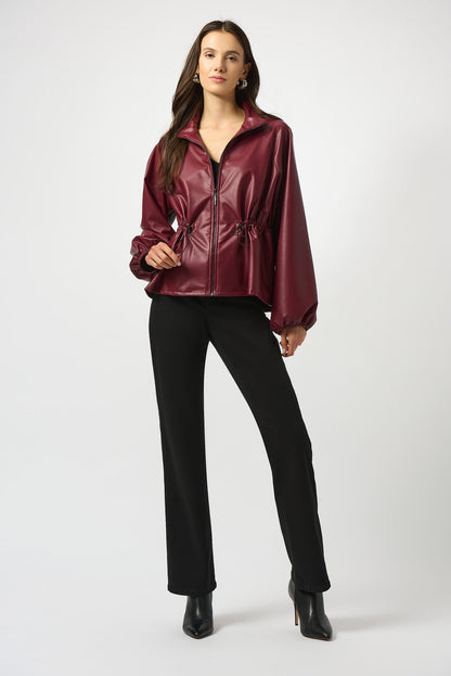 Leather Blazer W/ Zipper