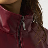 Leather Blazer W/ Zipper