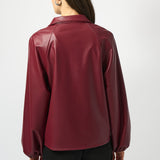 Leather Blazer W/ Zipper