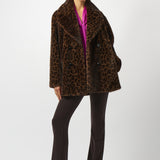 Leopard Faux Fur Coat