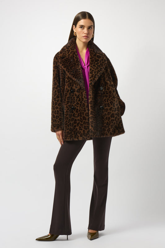 Leopard Faux Fur Coat