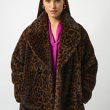 Leopard Faux Fur Coat