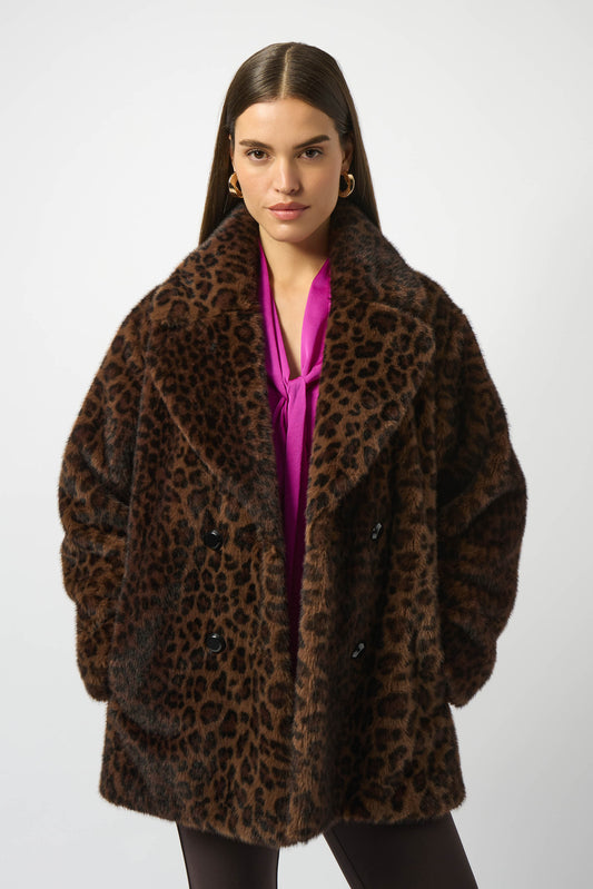 Leopard Faux Fur Coat