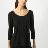Silky Knit Scoop Neck Top