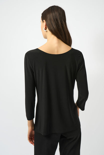 Silky Knit Scoop Neck Top