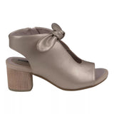 LOW HEEL PEEP TOE PUMPS