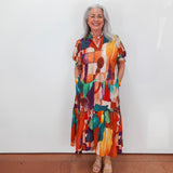 Mika Collared Long Dress