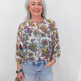 Flowy Dolman Sleeve Blouse