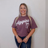 Script & Bows Aggie Tee