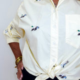 Embroidered Duck Button Down Shirt