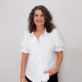 Elbow Puff slv Snap Front Shirt