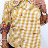 Check Garden Blouse